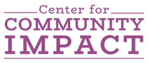 Center for Community Impact logo, purple