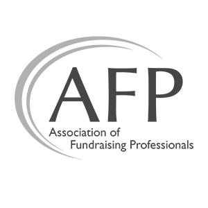 Association of Fundraising Professionals logo, greyscale